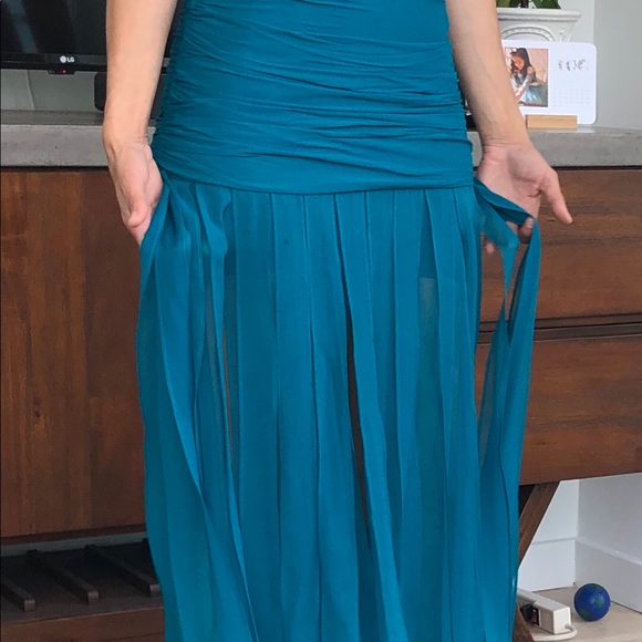 TURQUOISE GOWN - Picture 2 of 4